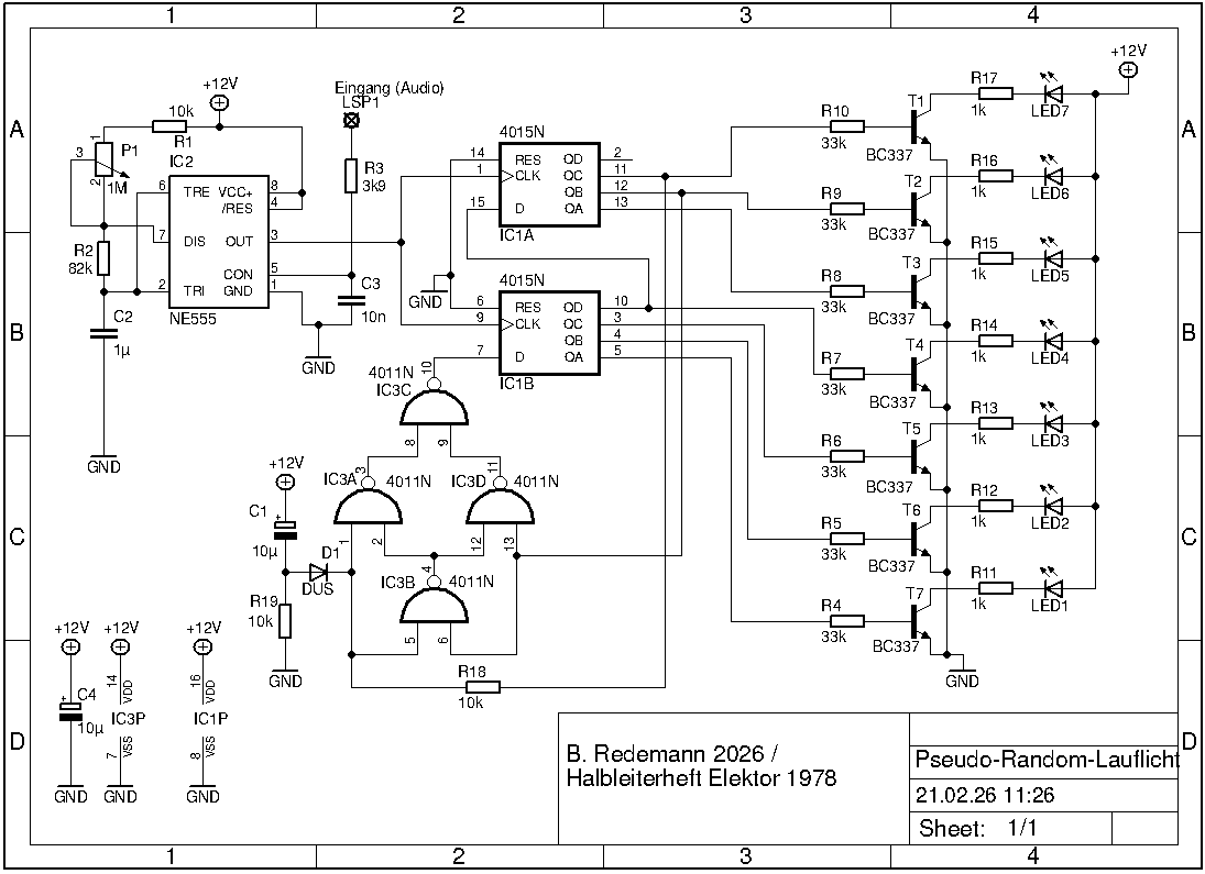 Pseudo Random Lauflicht (eagle 6.6.0)
